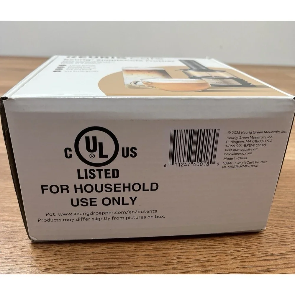 Keurig Simple Cafe Milk Frother USB Rechargable‎ Latte Capuccino Cold Foam Maker